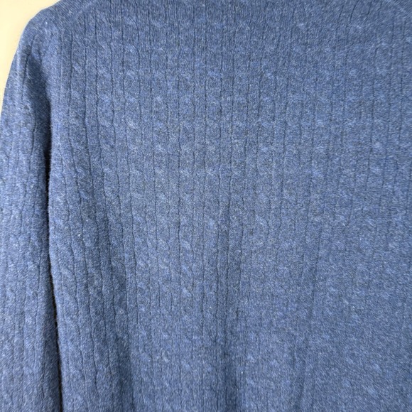 Tweeds 100% Cashmere Blue V-Neck Sweater XL Capsule - Picture 3 of 5